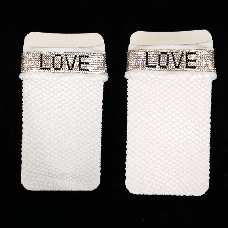 Новые женские сексуальные модные черные сетчатые Короткие блестящие носки до