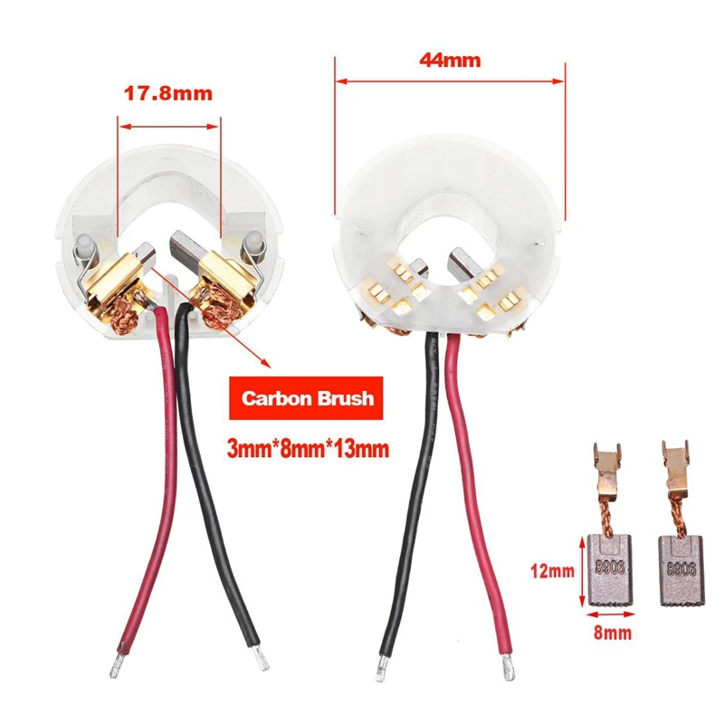 

2 Pair Carbon Brush Holder with 4Pc Carbon Brushes Replacement for HILTI SFC14-A SFC14A SFC 22-A Power Tool Brush Holder