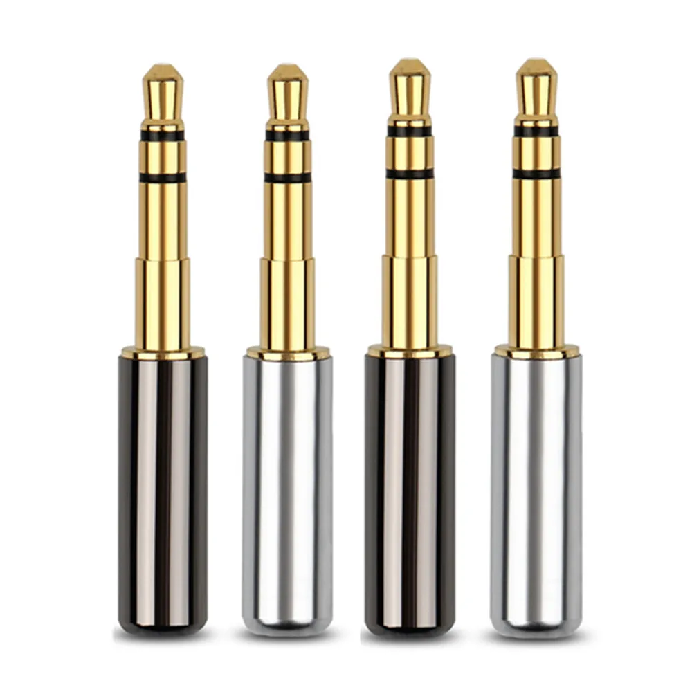 

10pcs Audio 3.5mm Stereo 3 Pole Earphone Plug Gold Plated 3.5 Mini Jack For B&O H6H7/H8 Headset Adapter Hifi Headphone Connector