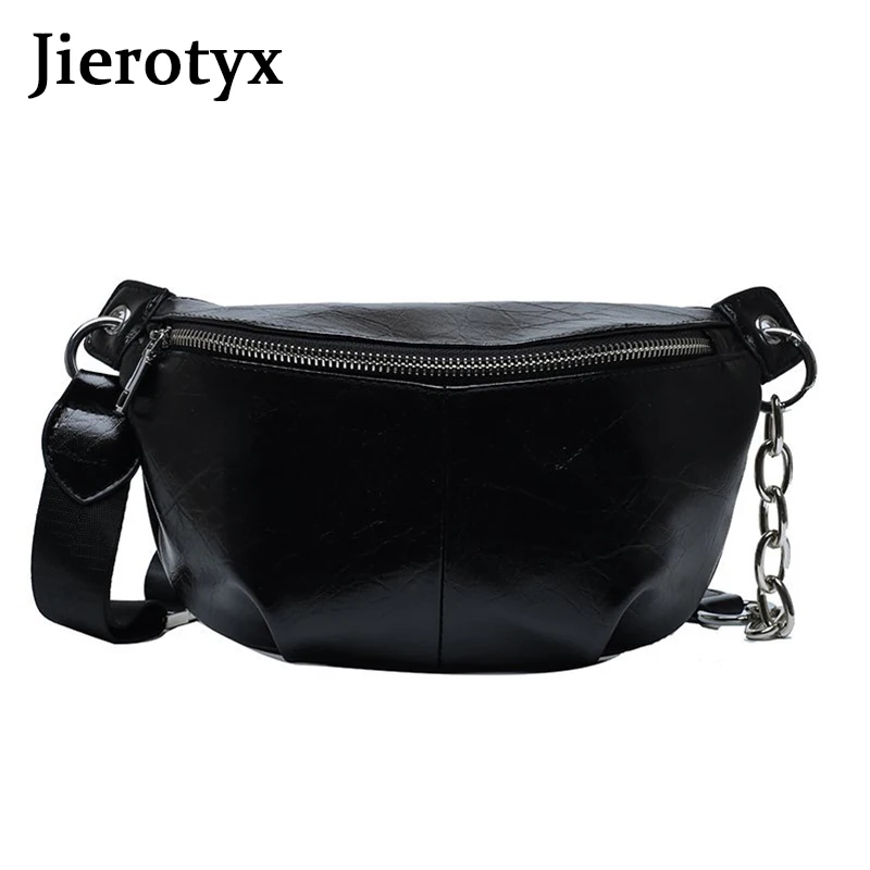 

JIEROTYX Travel Women Bags Leather Waist Belt Bag Wholesale 2020 New Pouch Hip-Hop Ladies Mini Wallet Fanny Packs Waist Bags