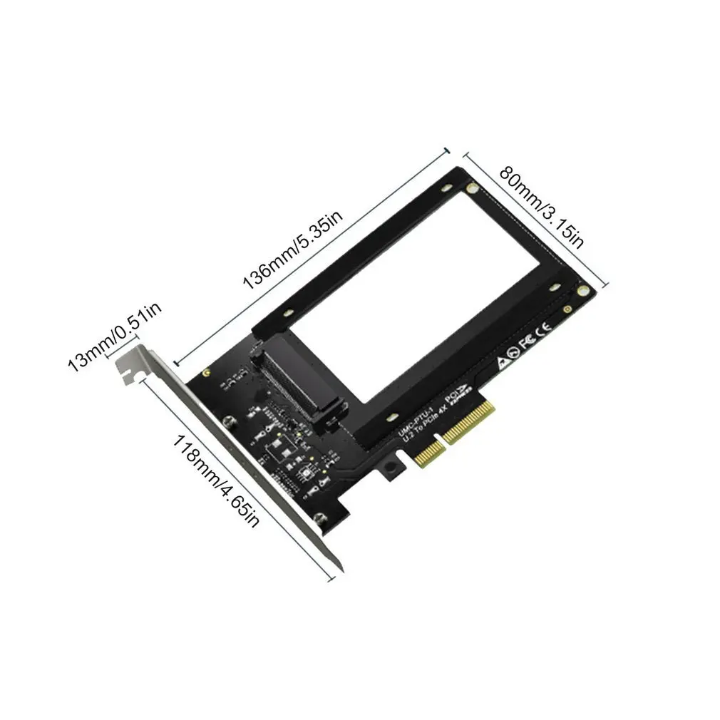 

PCIE Riser U.2 To PCI Express3.0 X4 Adapter Interface Gen3 Transfer Card X99 Hard Drive Computer Components Expansion For Server