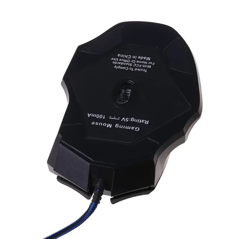 Игровой Мышь 7 кнопок USB Проводная светодиодный дыхание противопожарный