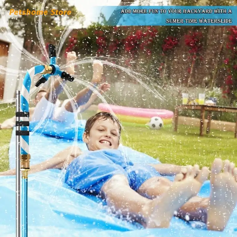 

Sprinkler-Trampoline Water Spray Outdoor Backyard Waterpark Summer for Kids LX9C