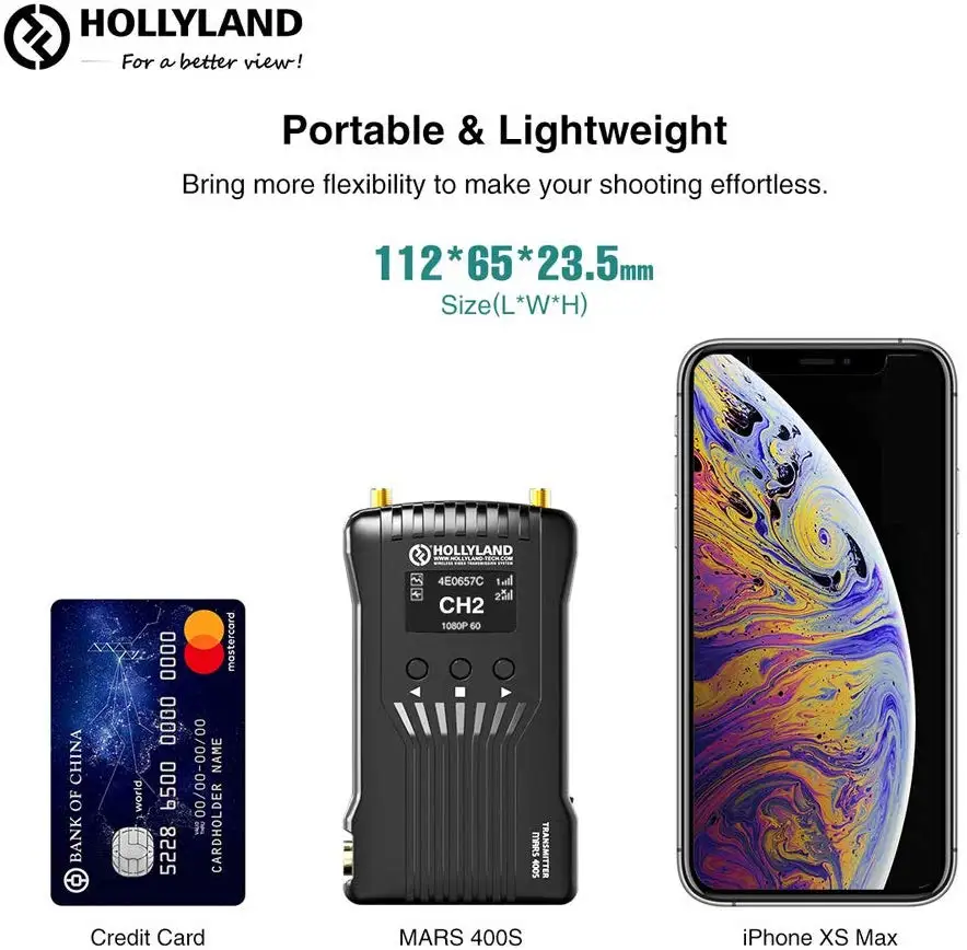 Hollyland Mars 400S беспроводной видеопередатчик SDI/HDMI приемник для цифровой зеркальной