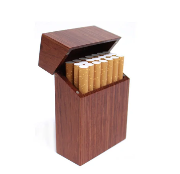 

Инновационный Магнитный поглощающий флип-тип деревянный держатель 20 палочек сигаретная Коробка Чехол чистый натуральный ручной работы ку...