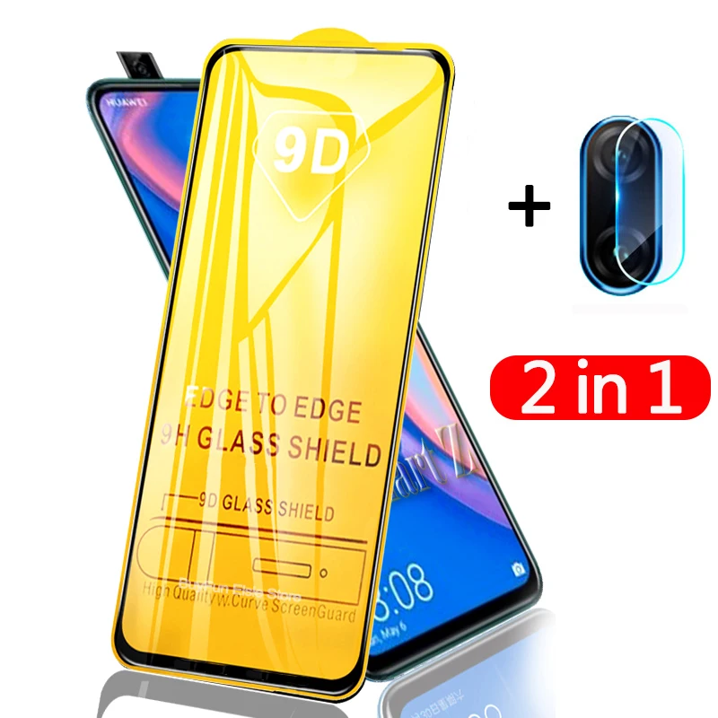 Защитное стекло 2 в 1 для huawei p smart Z закаленное hauwey smartZ psmart защита объектива камеры