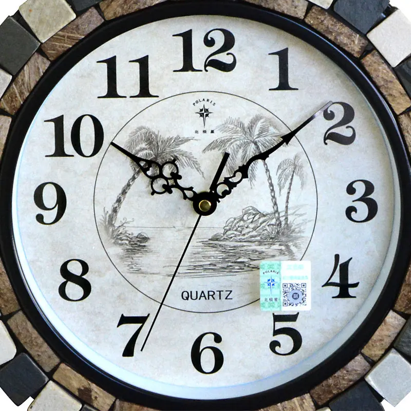 3d большие настенные часы бесшумные Двухсторонние креативные металлические