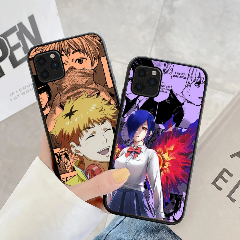 

Japanese Anime Tokyo Ghoul Japan Suave Phone Case For iPhone 6 6S 7 8 X XS XR 11 12 13 13 Pro SE 2020 Ultra Back Fundas Coque