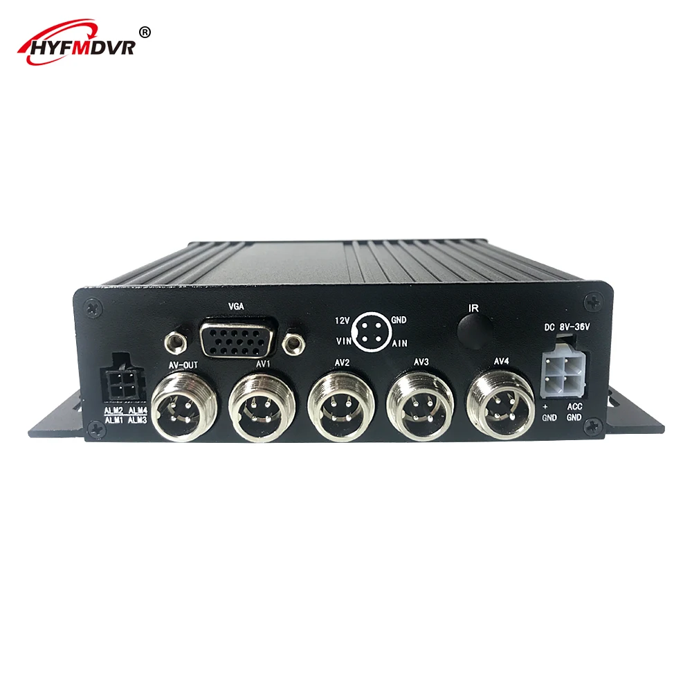 HYFMDVR 4 Ch Truck Mdvr 256G SD Card DVR Support Russian Menu with PAL / NTSC System | DVR/Dash Camera