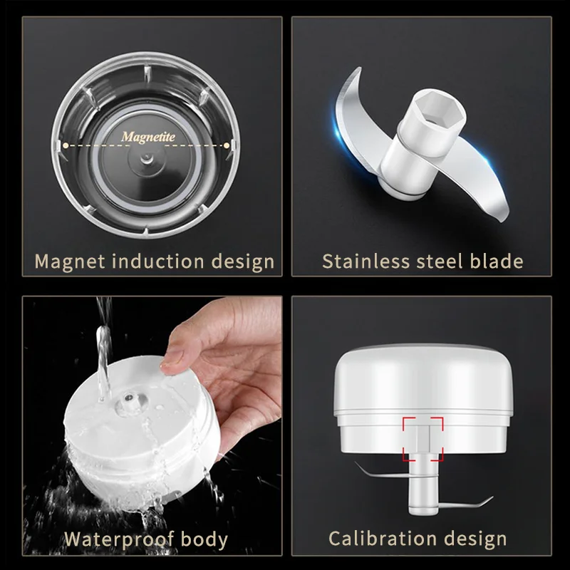 hipicok electric food chopper garlic crusher meat grinder mini garlic press vegetable chopper masher machine usb kitchen gadgets free global shipping