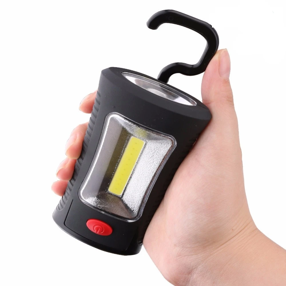 tactical flashlight LED Flashlight 2-Mode COB Work Lamp Magnetic Folding Hook Flash Light Torch Powered by 3x AAA | Освещение