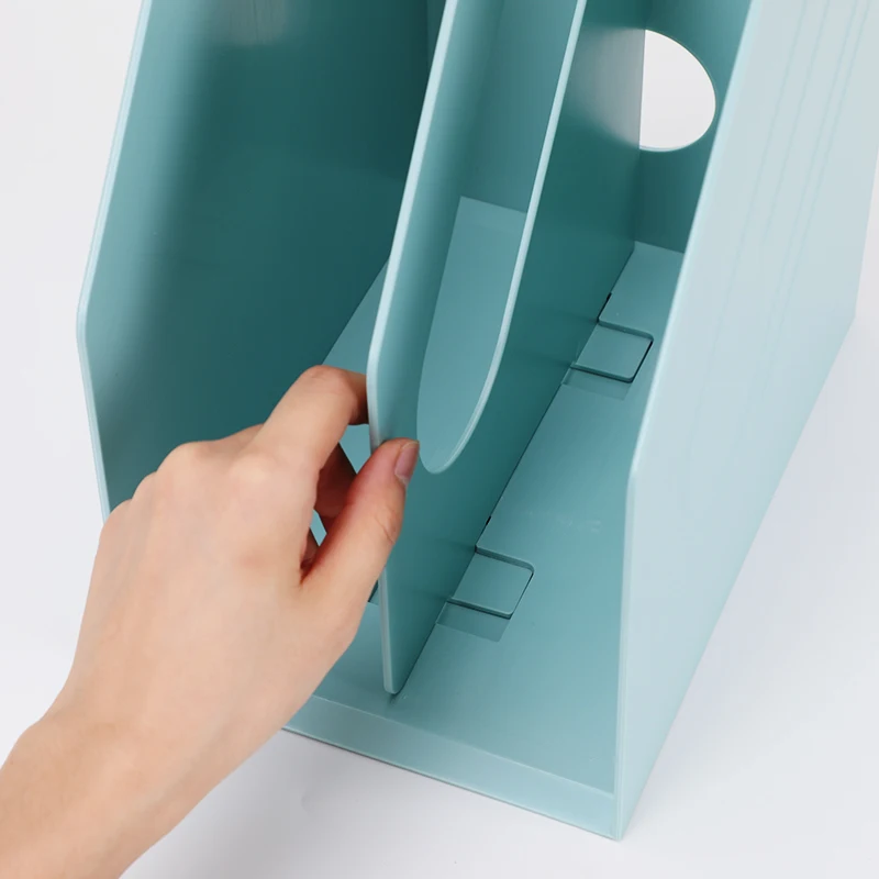 File Shelf Thickened Plastic Simple Desktop Folder Data Frame Bookshelf Receiving Box Fashion Office Statione |