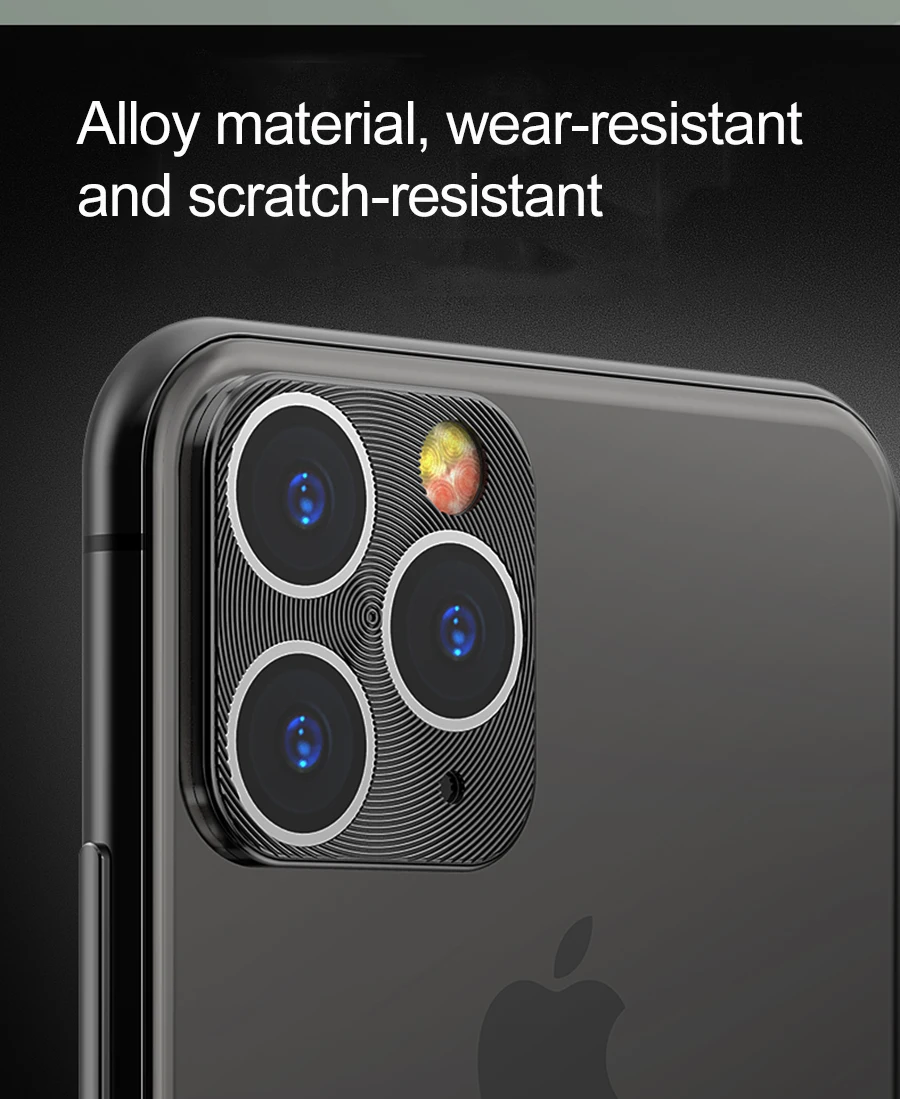 Защитная пленка для объектива камеры для iPhone 11 Pro XS Max XR X чехол металлический защитный чехол для объектива телефона для iPhone X XR XS 11 Pro Чехол