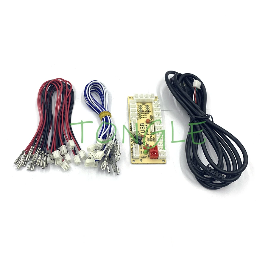 

2X Нулевая задержка аркадный USB кодировщик ПК для джойстика для 5-контактного джойстика и кнопки 2,8 мм