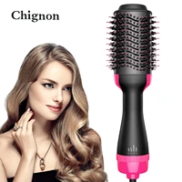 1000w hair straightener curler hair dryer and hot air brush styler volumizer comb roller one step electric ionr blow dryer brush