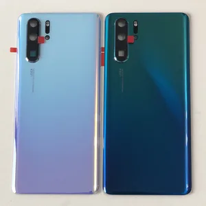 original for huawei p30 pro vog l29 back battery cover housing camera frame lens3m sticker for p30 pro vog l04 back case free global shipping