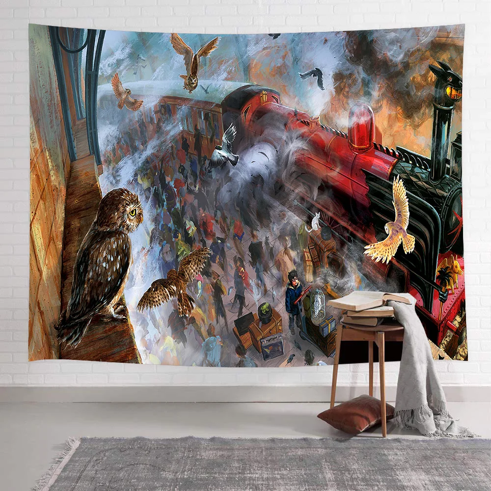Simsant Superhero Theme Tapestry Cartoon Movie Psychedelic Mural Hanging Tapestries for Living Room Bedroom Dorm Home Decor | Дом и сад