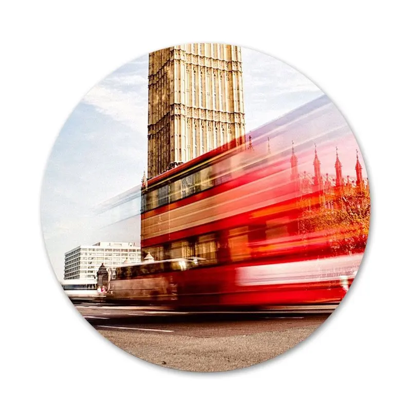 Лондонский автобус Англия телефон Биг Бен значки значок Металлические Значки