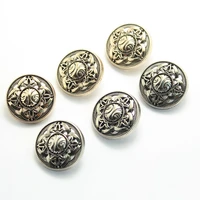 50 pcs retro hollow pattern metal buttons high end spot fashion jacket hand sewn buttons clothing accessories 18mm 23mm