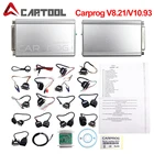 CARPROG V8.21 Car Prog полный набор V10.05 V10.93 Auto ECU Программатор Инструменты для ремонта автомобилей с 21 полным адаптером Car PROG программатор
