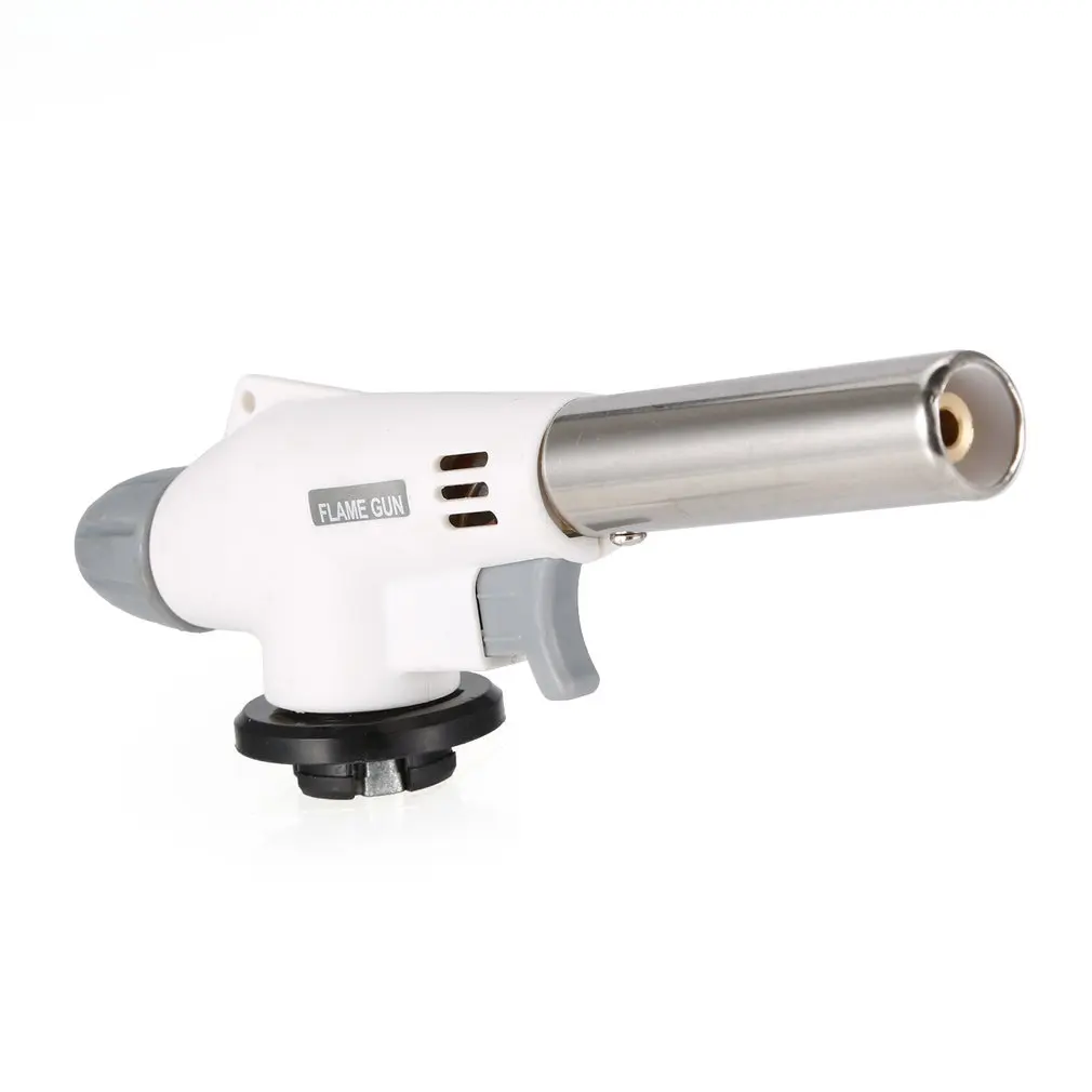 Wind Fully Automatic Electronic Flame Gun Butane Burners Gas Adapter Torch Hiking Camping Equipment Tool Welding Gas Torch
