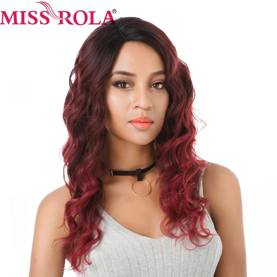 Парик Miss Rola на сетке спереди синтетические волосы канекалона волнистые боковая
