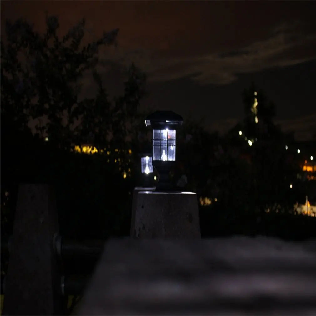 Столб лампа Солнечный столб открытый забор настенный светильник Дом Освещение