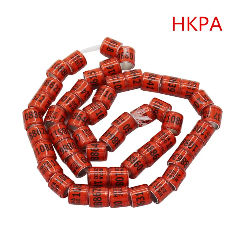 red Кольцо для ног голубя с сережками, качественное прочное кольцо для птиц, кольцо для ног голубя, инструменты для птиц, 10 цветов, внутренний диаметр 8 мм - Цвет: red
