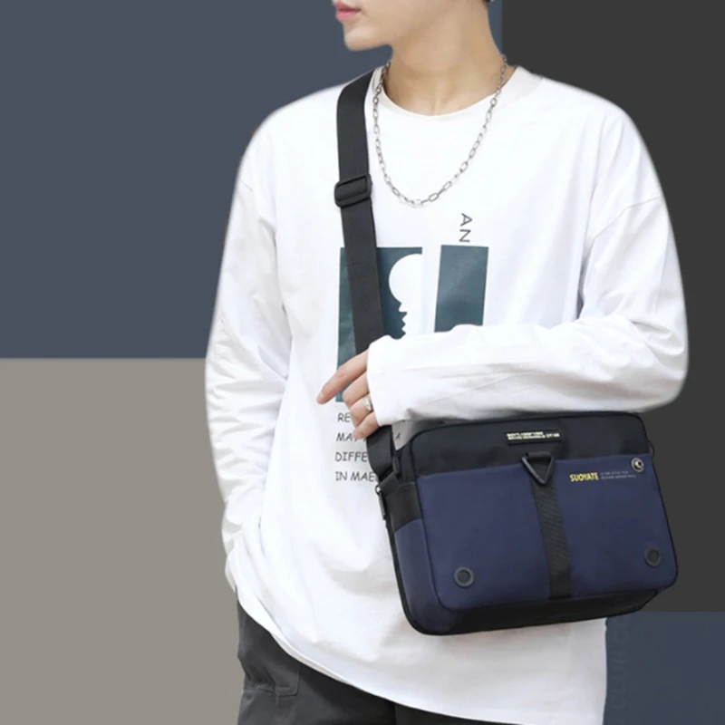 

2022 Men's Messenger Bag Crossbody Shoulder Bags Men Small Sling Pack For Work Business Waterproof Oxford Packs Satchel Purse