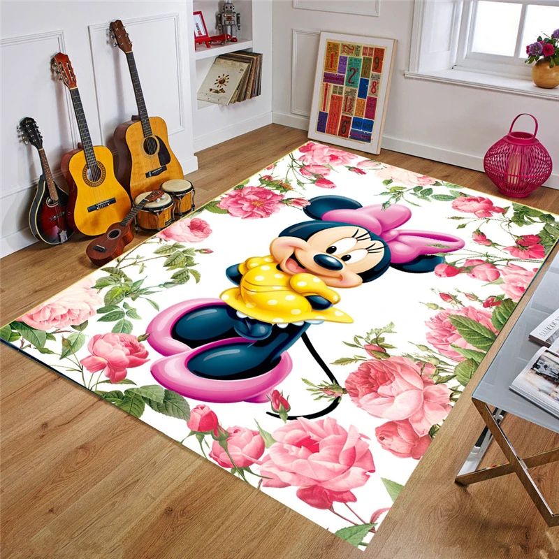 

Disney Minnie Mickey Baby Play Mat 80x160cm Children Non-slip Carpet Baby Crawling Carpet Kids Room Carpet