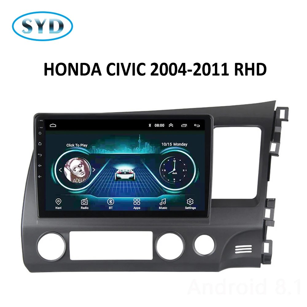 Автомагнитола для RHD Honda Civic 8 FK FN FD 2005-2012 мультимедийная система DVD-плеер аудио