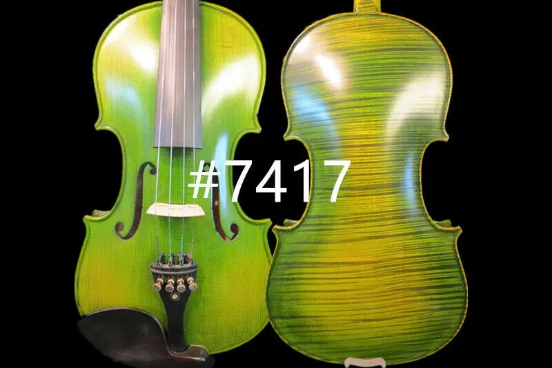Скрипка в стиле Strad SONG master Green 4/4 сплошной фон из клена с пламенем #7417|Скрипка| |
