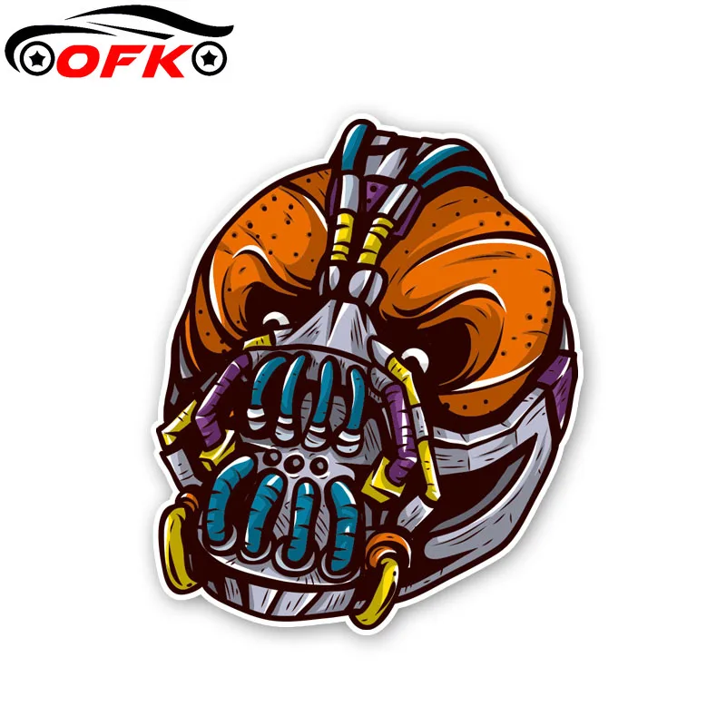 

Creative Make Face Skull Head Window Bike Body Decal Car Sticker 12.5CM*10.3CM