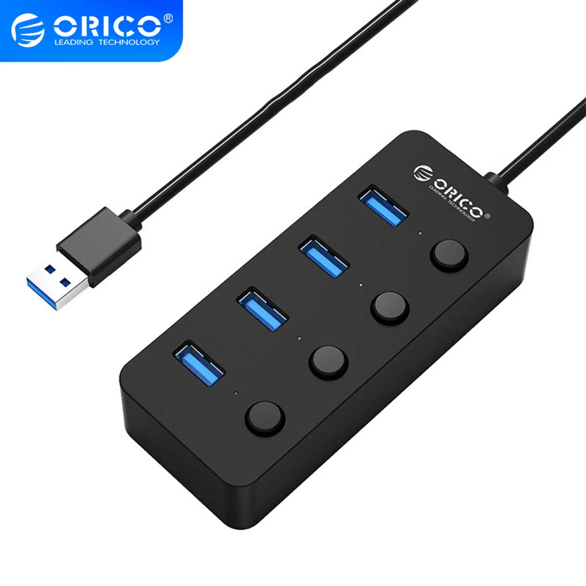 Блок питания для автобуса ORICO W9PH4 4 портовый концентратор USB 3 0 с индивидуальными