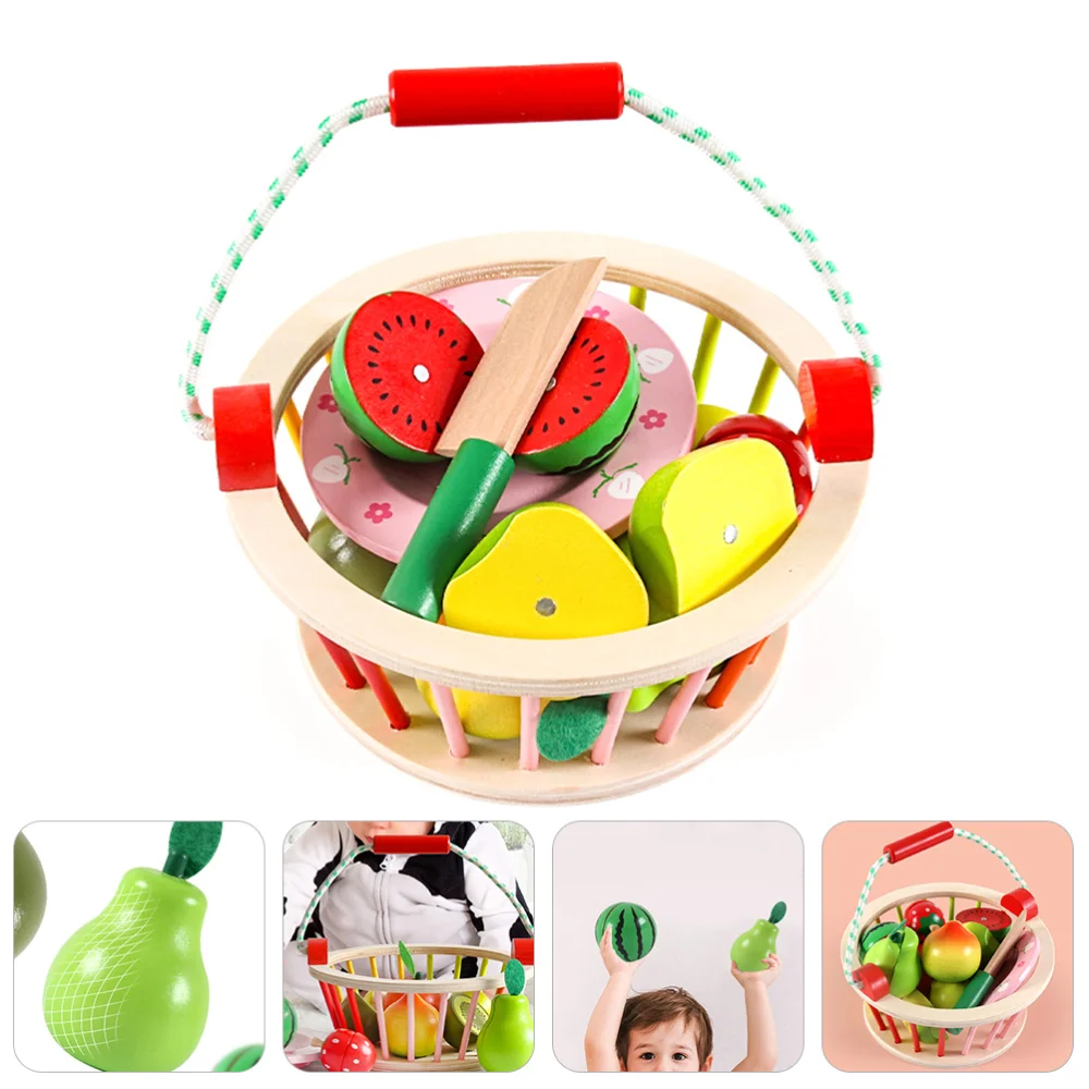 

1 Set Wooden Fruits Cutting Toys Educational Toys Fruits Cognition Toys