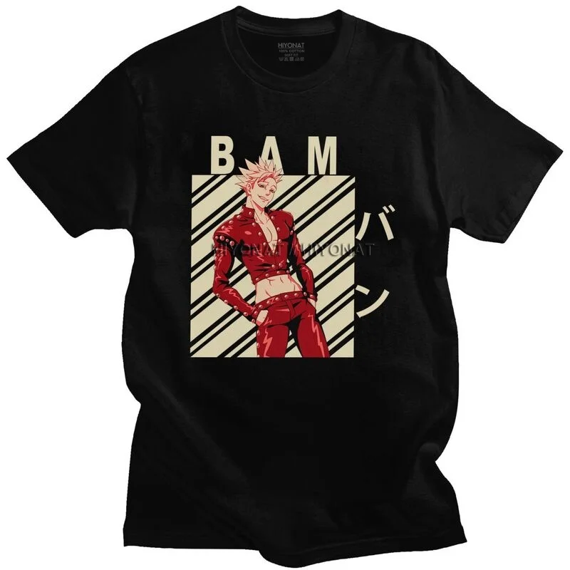 

Футболка мужская хлопковая с коротким рукавом, принтом Аниме Манга нананацу