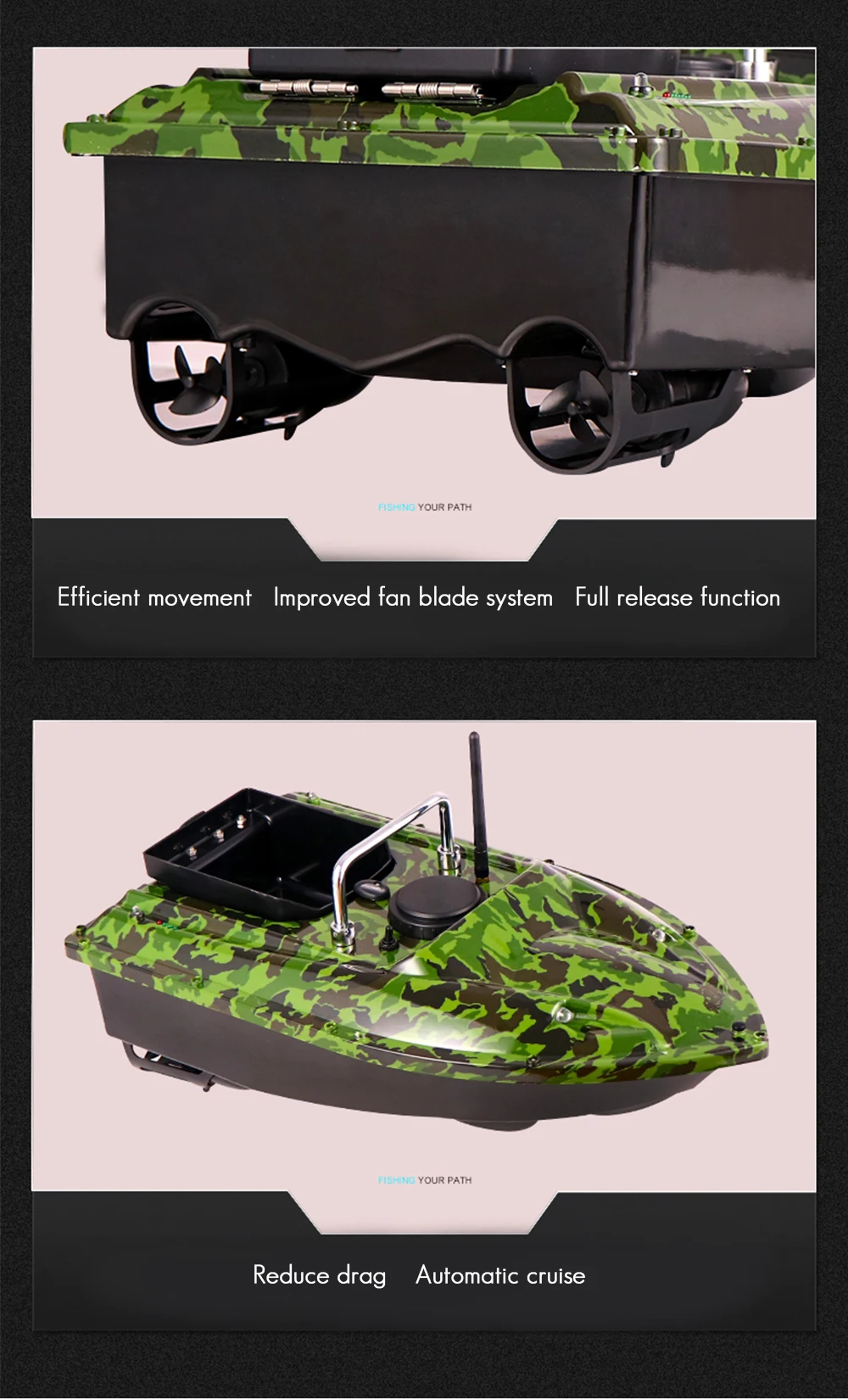 500 м беспроводной Радиоуправляемый катер рыболокатор корабль авто Rc Distacne рыбацкие катера катер с дистанционным управлением приманка лодка игрушки ЕС США Великобритания зарядное устройство