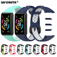 laforuta huawei band 6 strap silicone watchband for honor band 6 women men bracelet fitness loop smart watch wrist strap