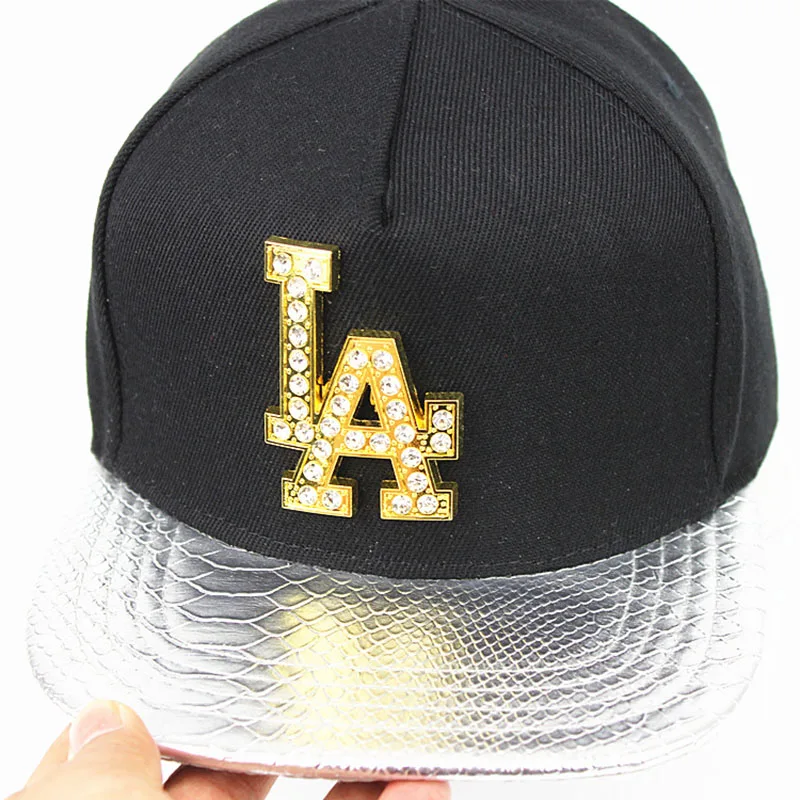 

LA Brand Hip Hop Snapback Hat Baseball Cap Simulation Diamond Men Women Visor Cap Outdoor Casual Couple Street Hats Gorras CP161