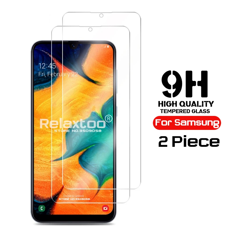 2 шт. закалённое Защитное стекло для samsung galaxy a10 a20 a20e a30 a40 a40s a50 a60 a70 a80 a90 экран телефона прозрачная защитная пленка