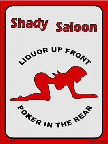 

Losea Shady Saloon Ретро винтажный металлический жестяной знак настенный налет-для кафе пивной клубной стены домашний декор 8x12