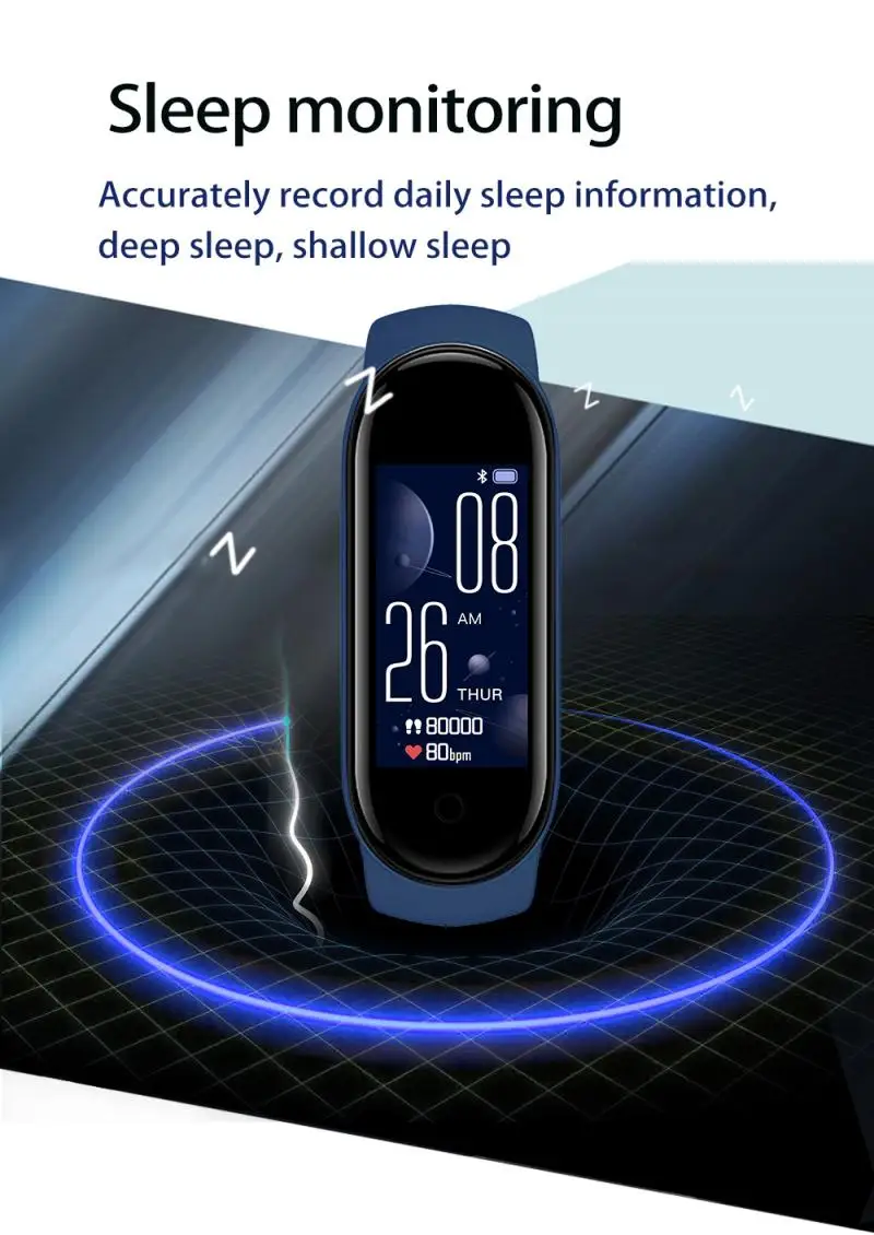 

1Pcs B30 M5 Smart Sport Band Fitness Tracker Heart Rate Blood Pressure Monitor Waterproof Smartband Bluetooth Health Smart Watch