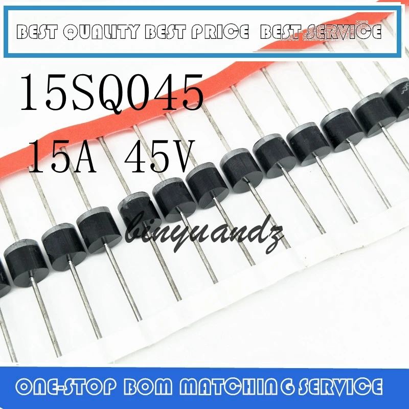 

5 шт. Bypass/блокировочный диод 15amp 45V высокого напряжения допустимая нагрузка по току 15SQ045 высокое качество набор «сделай сам» для панель солнечных батарей