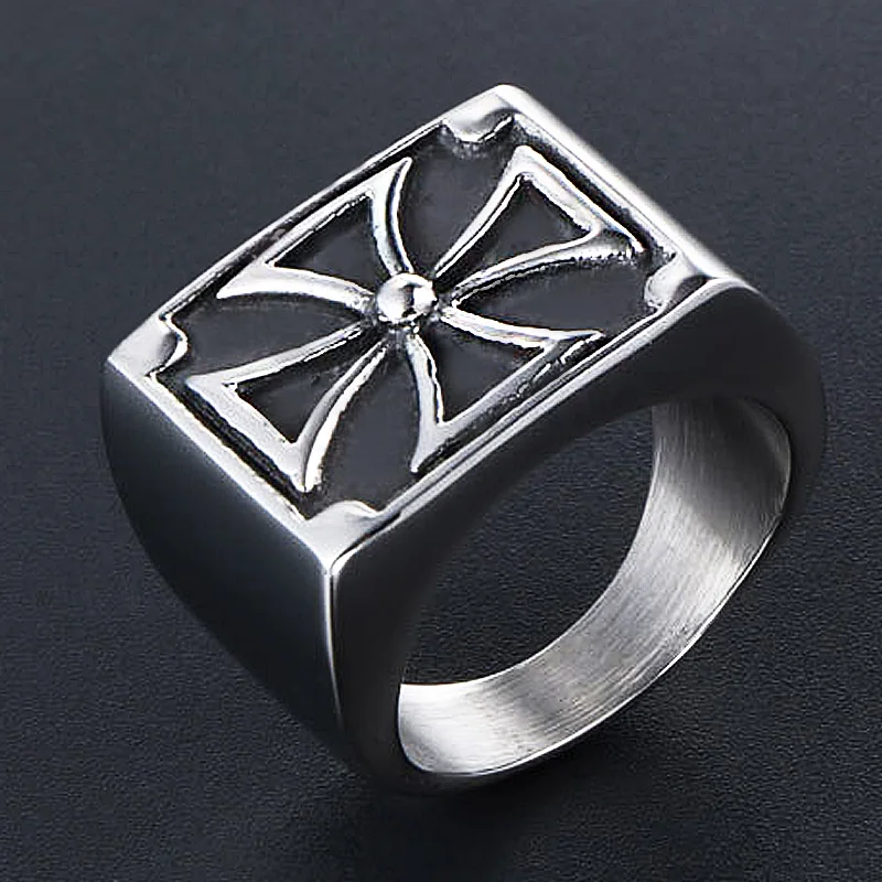 Винтаж в готическом стиле Пособия по немецкому языку армии кольцо с железным