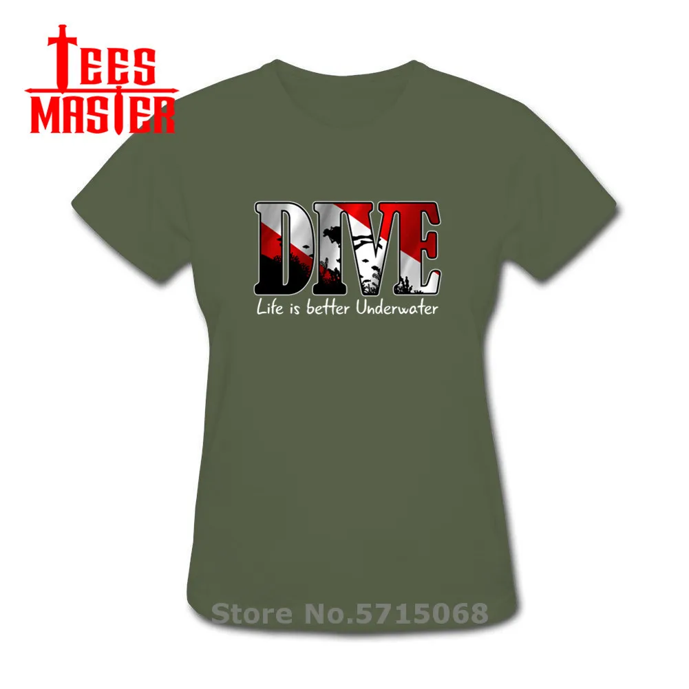 Женская футболка с коротким рукавом для погружения аквалангом летняя Клубная