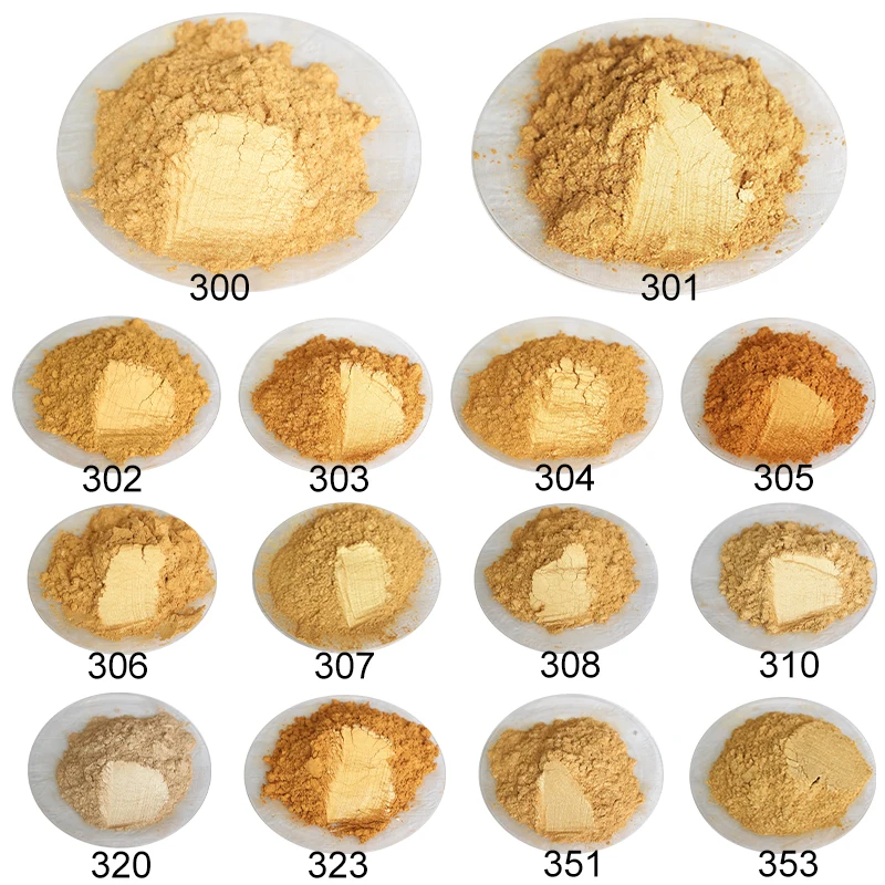 

50g Gold Powder Natural Mineral Mica Powder Epoxy Resin Dye Pearl Pigment Gold Mica Mineral Handmade Soap Coloring Powder