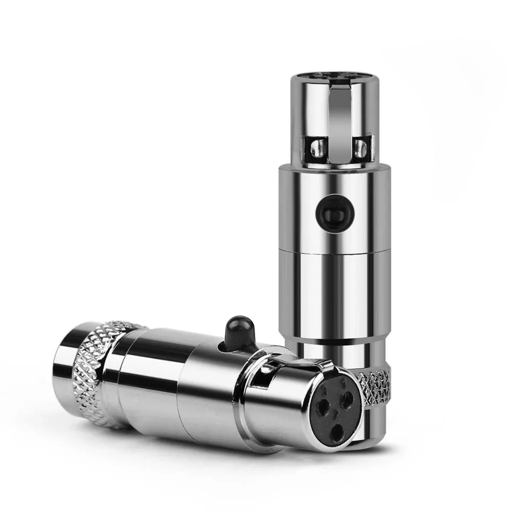 

Audio Connector Jack XLR 3 Pins Male Plug Metal Mini XLR Socket Speaker Terminals For K712 DT1990 AB1266 LCD2 LCD4 Hifi Adapter