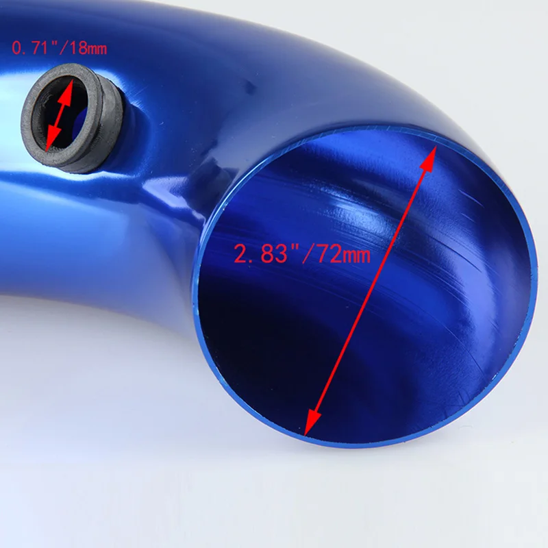 Воздухозаборная трубка POSSBAY для алюминиевого грузовика автомобиля впускная