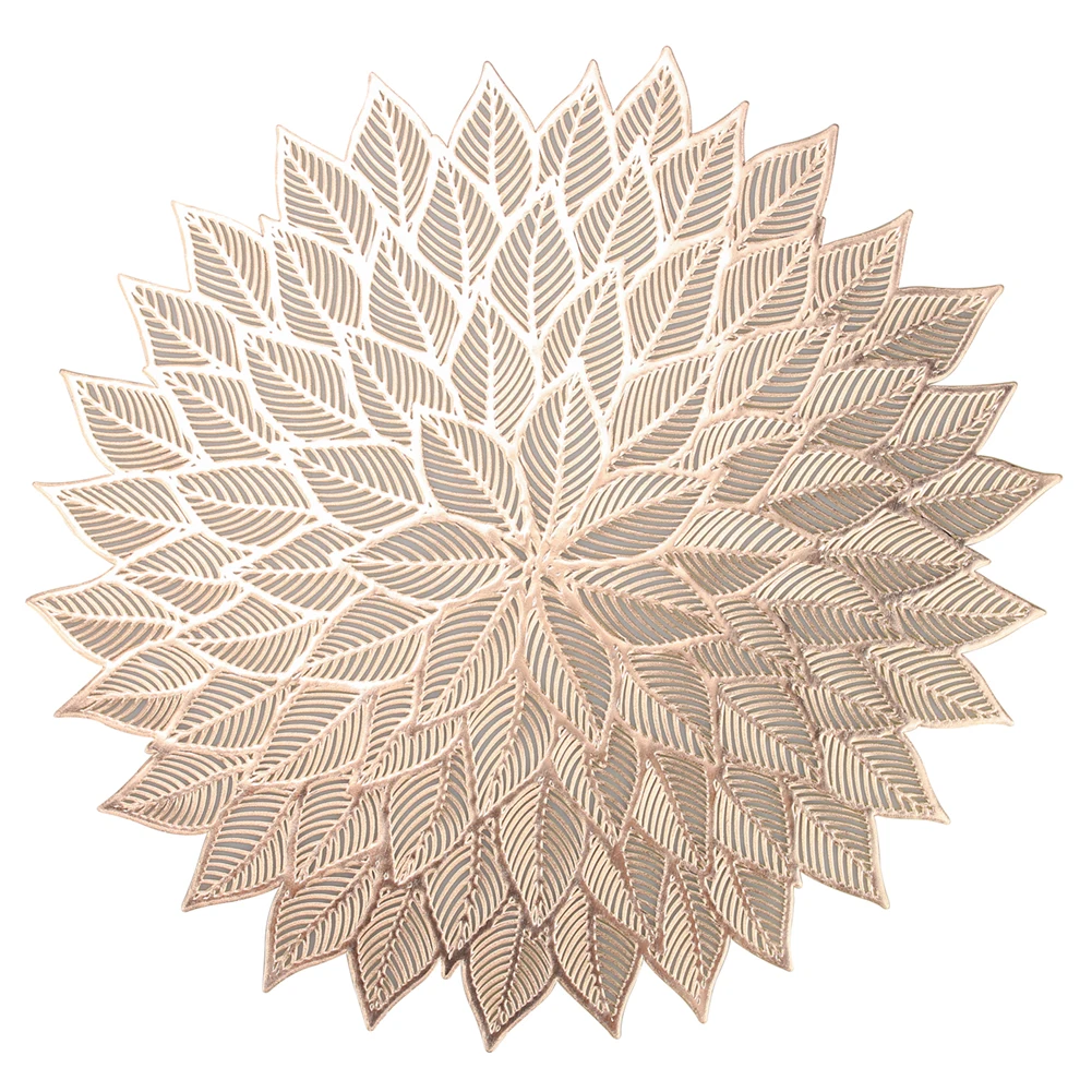 

Leaf Table Mat PVC Placemat for Kitchen Dining Table Mat Coaster Simulation Plant Decorative Pad Home Kitchen Decor