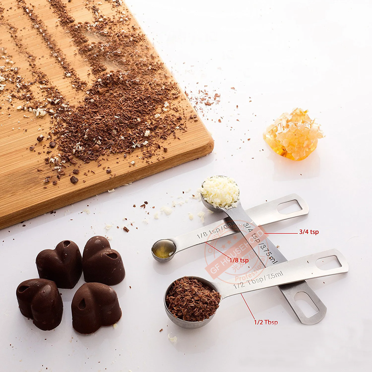 Циркулярная ложка из нержавеющей стали Amazon 8 шт. весы для выпечки diao wei chi|Мерные